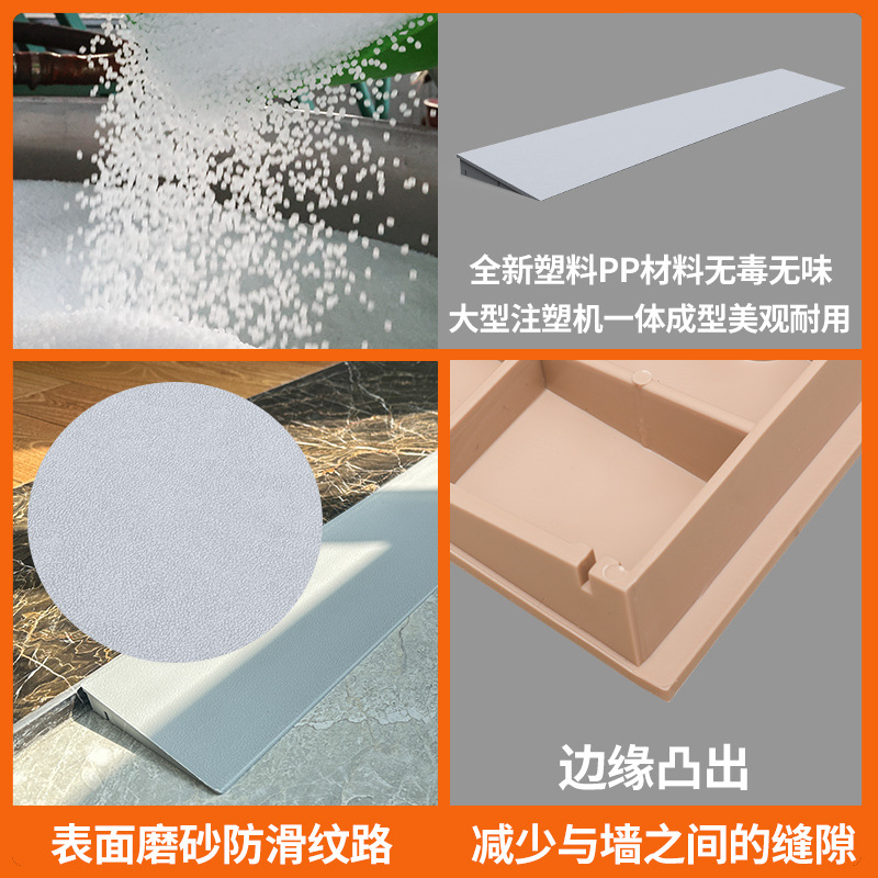15 Degree Sweeping Robot Climbing Pad Indoor Door Canter Uphill Pad Plastic Door Sill Step Pad Slope Pad