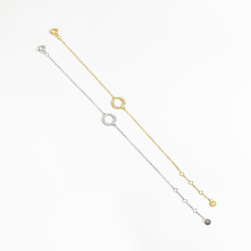 Bracelets Classification 925 sterling silver Chain Material 925 Sterling Silver Bracelets Simple Style Commute