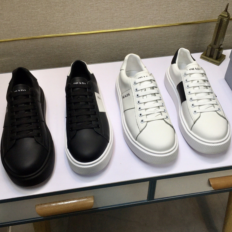 Trendy Men's Genuine Leather White Shoes European Fashion 2021 New Autumn and Winter Casual Trendy Cowhide Mature Thick-Soled Shoes