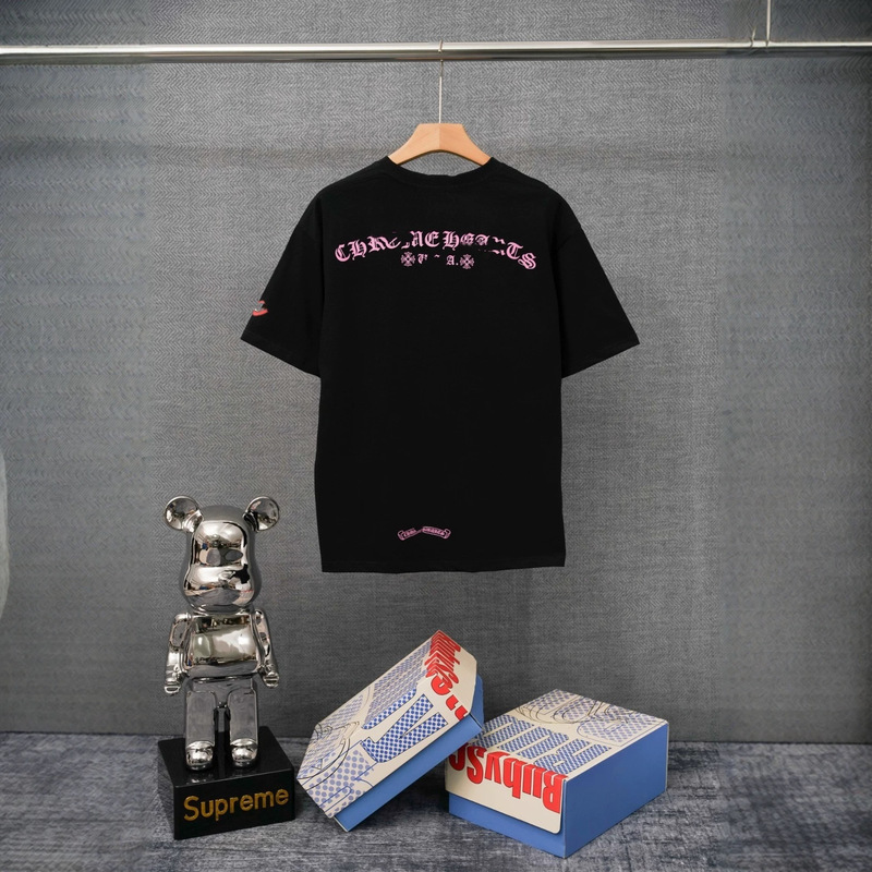 Ch Cro Correct Edition 2026 Summer Hot Item Collection: Short-Sleeve T-Shirt with Chest Pocket Print for Men and Women, One Piece Per Order