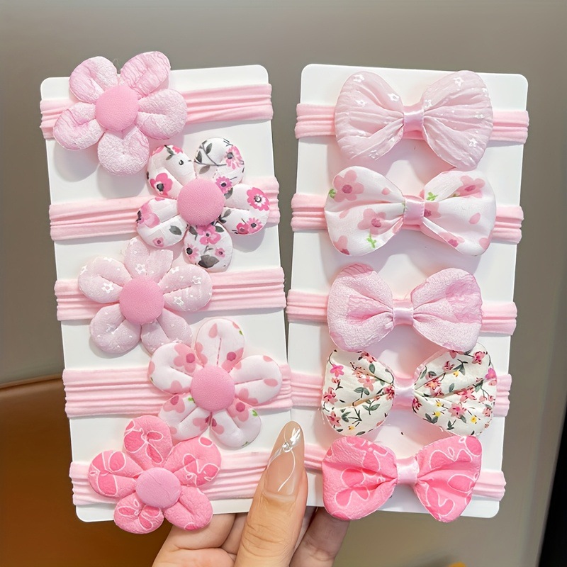 Cuerda de flor transfronteriza para niños accesorios para el cabello para niñas lindas toallas de bebé lazo para el cabello bandas de goma para el cabello accesorios para el cabello para niñas elásticos
