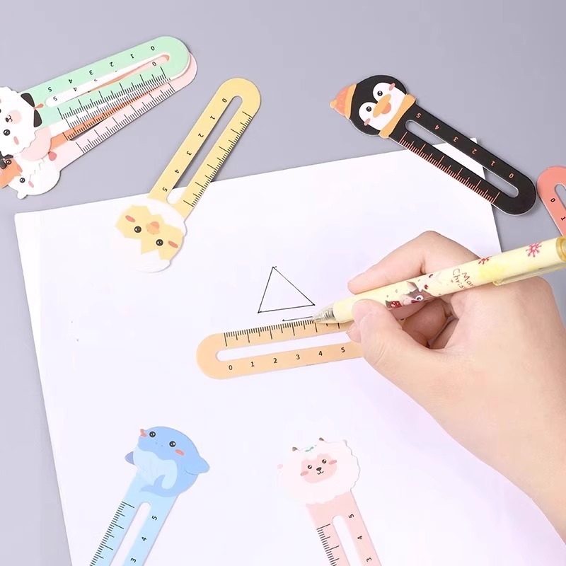 100个可爱小动物标尺书签儿童小学生用创意卡通|undefined