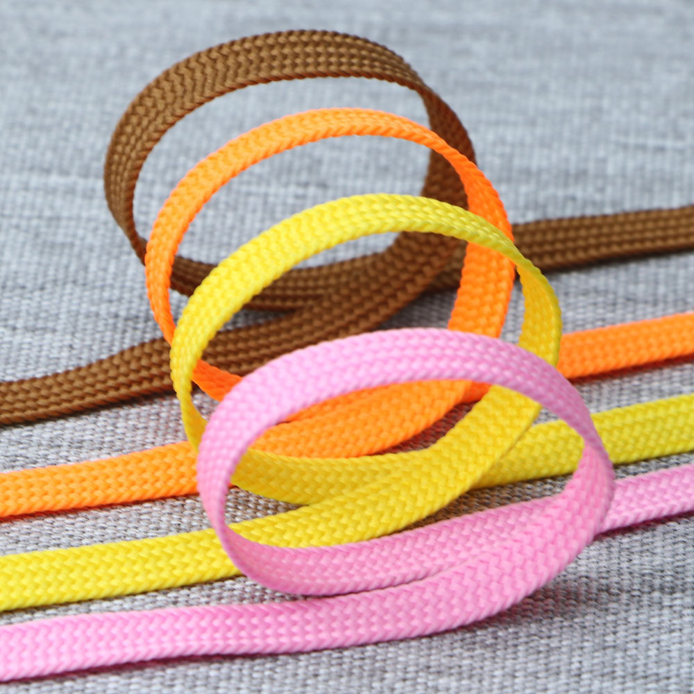 17锭单层鞋带绳5mm7mm9mm12mm15mm厂家供应低弹丝实心扁绳裤腰绳