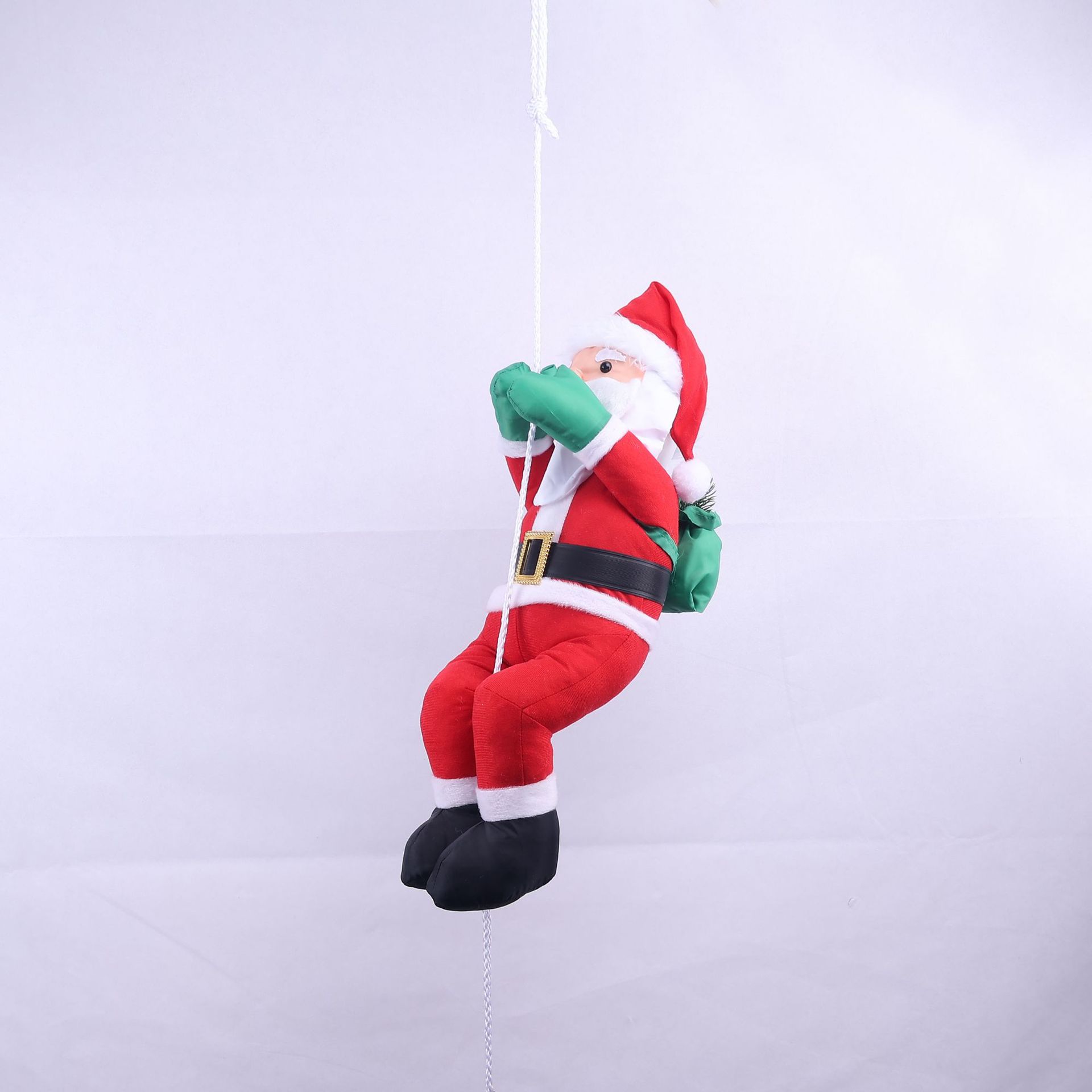 Cuerda de escalada de pierna de clip creativa colgante de Papá Noel ambiente navideño diseño colgante cuerda de escalada personalizada de Papá Noel