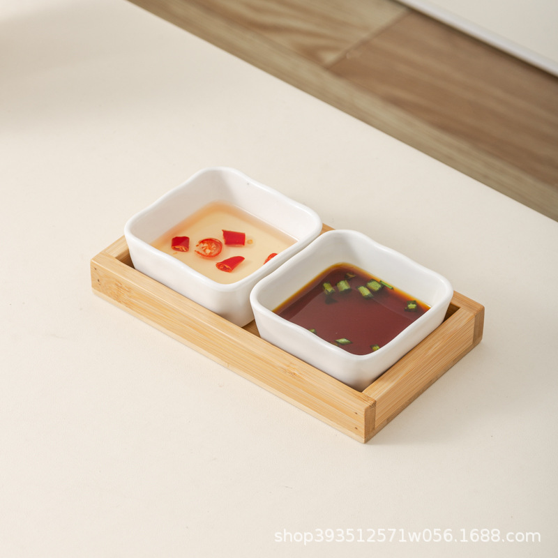 흰색 2 칸 로그 트레이