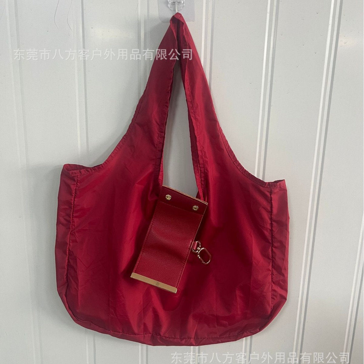 Amazon's same style ins-style key storage bag, large-capacity nylon convenient portable shoulder eco-friendly shopping bag
