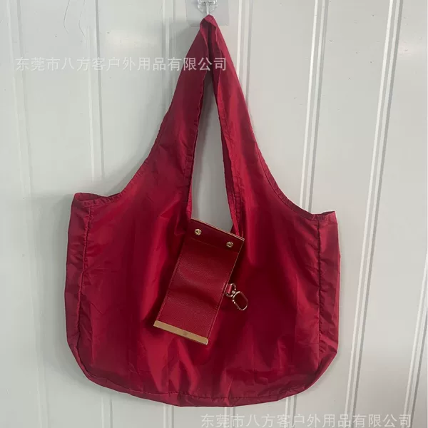 Amazon's same style ins-style key storage bag, large-capacity nylon convenient portable shoulder eco-friendly shopping bag