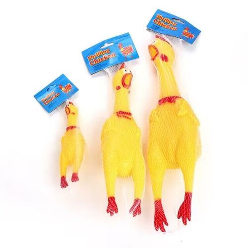 Dog Toys Scream Chicken Scream Chicken Prank Stress Relief Toy Durable Biting Stress Relieving Internet Famous Scream Rooster Children's Toy