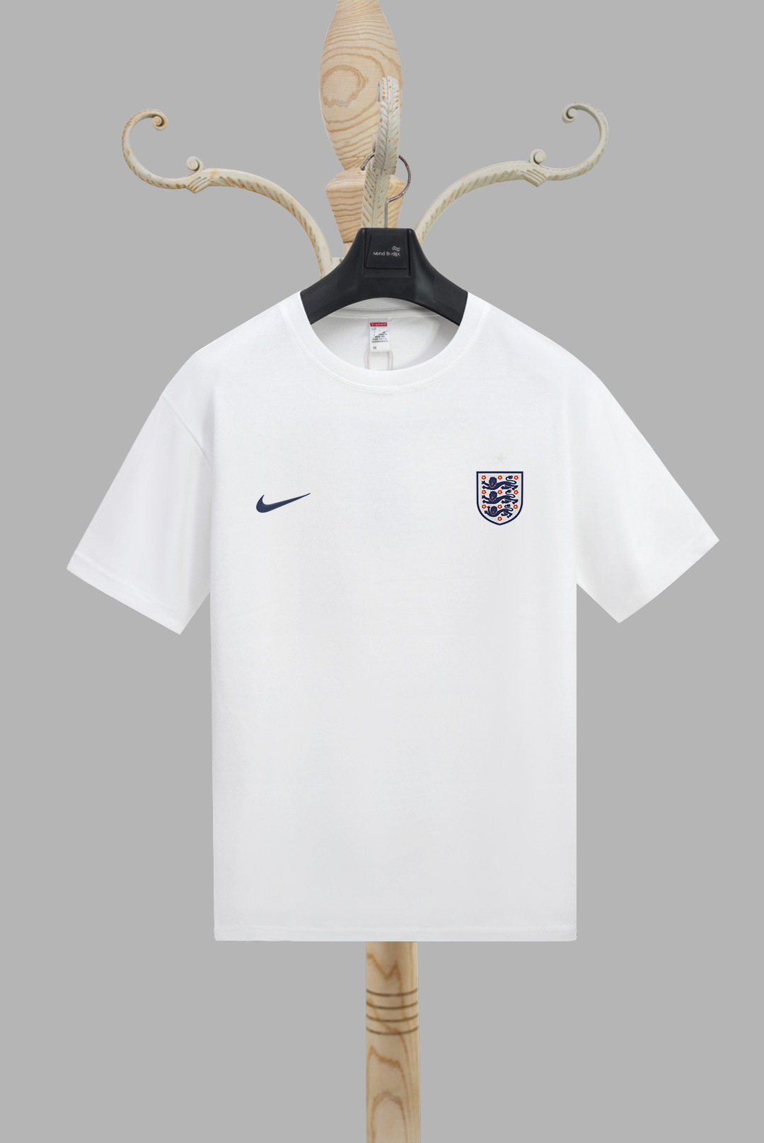 2024 Copa de Europa Inglaterra camiseta estampada en 3D deportes para hombres deportes suelta transpirable manga corta con cuello redondo camiseta