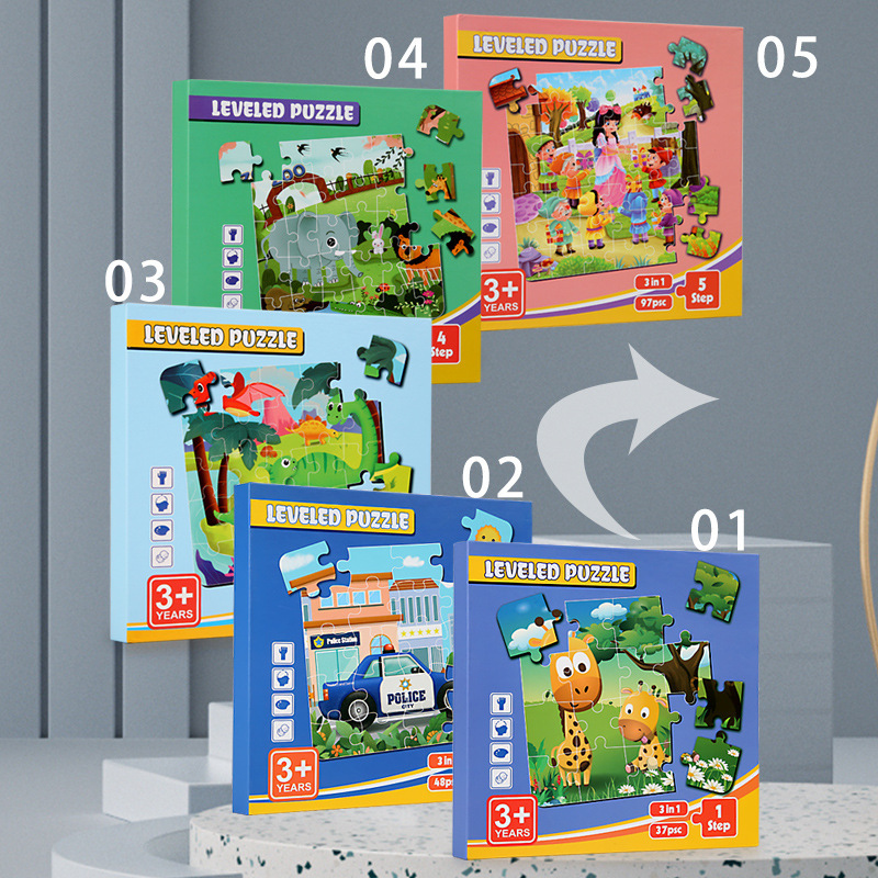 Rompecabezas avanzado magnético transfronterizo Libro plegable Niños Bebé Magnetismo Educación temprana Juguetes educativos para niños y niñas