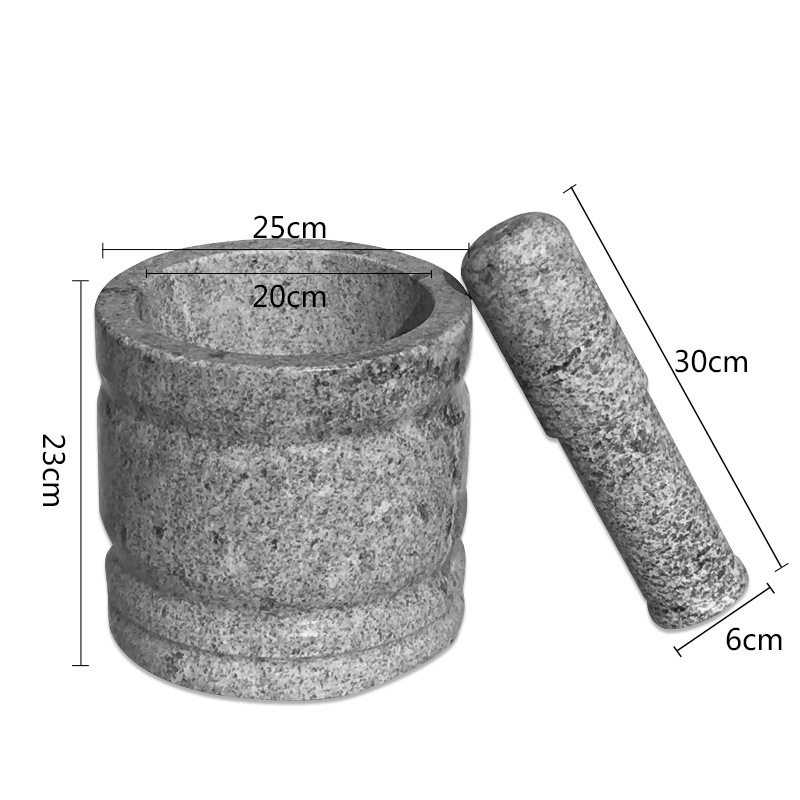 Molinillo de ajo, mortero de piedra natural, molinillo, machacador de piedra, mortero de ajo, pelador de ajo, gadget de cocina, prensa de ajo