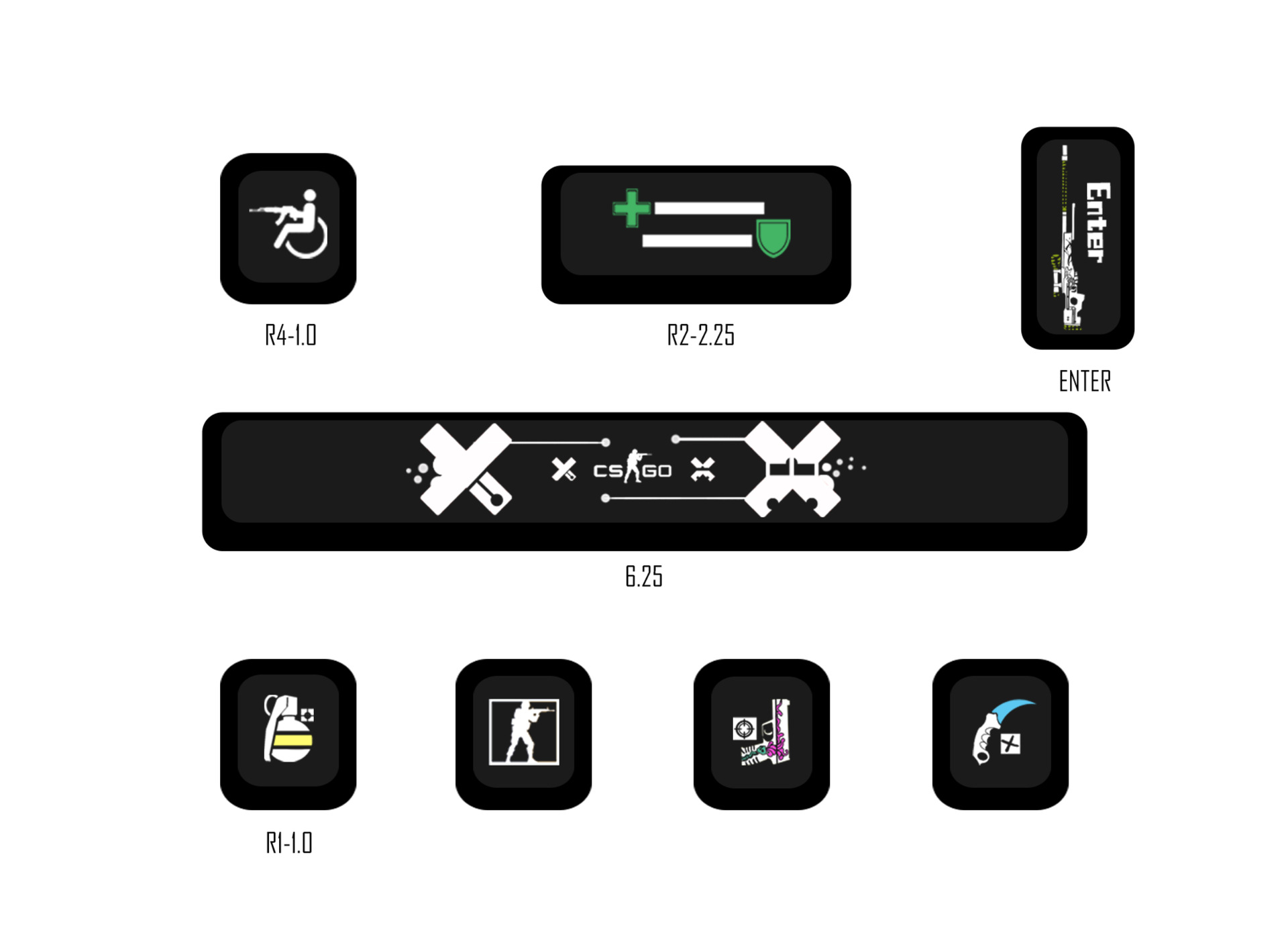 Tema lindo personalizado teclado suplementario de ocho piezas conjunto de sublimación de cinco lados fábrica original MDA fábrica original teclado altamente mecánico