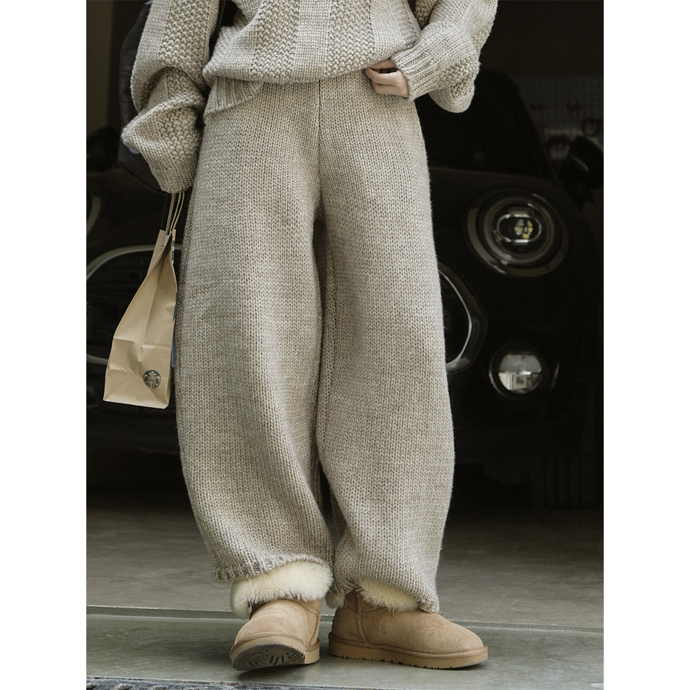 パンツ 24SS LONG WIDE TROUSERS 2/90 wool パンツ 24SS LONG WIDE TROUSERS 2/90 wool Wool Wide Leg Pants