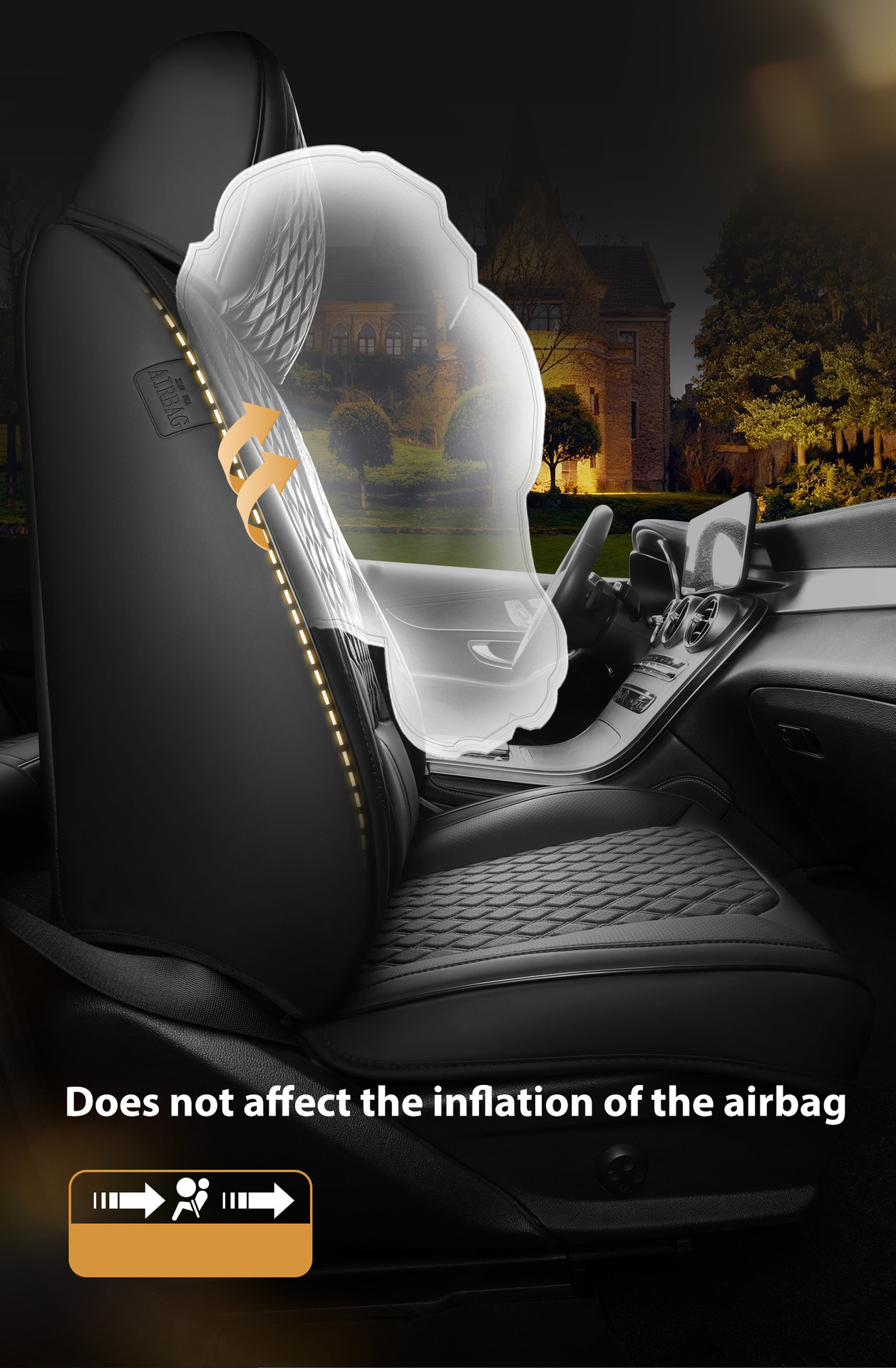 New Foreign Trade Car Seat Cushions, Full Leather, Full Coverage, Universal for All Seasons, Five-Seater Car Seat Cushions, Factory Wholesale