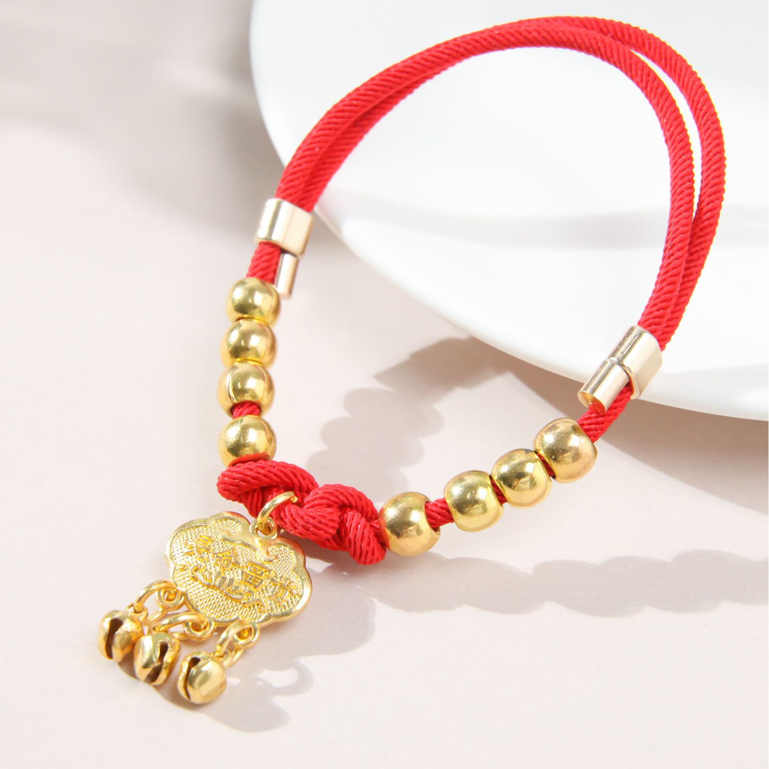 Collar de viento nacional - nudo de Ping An Ruyi