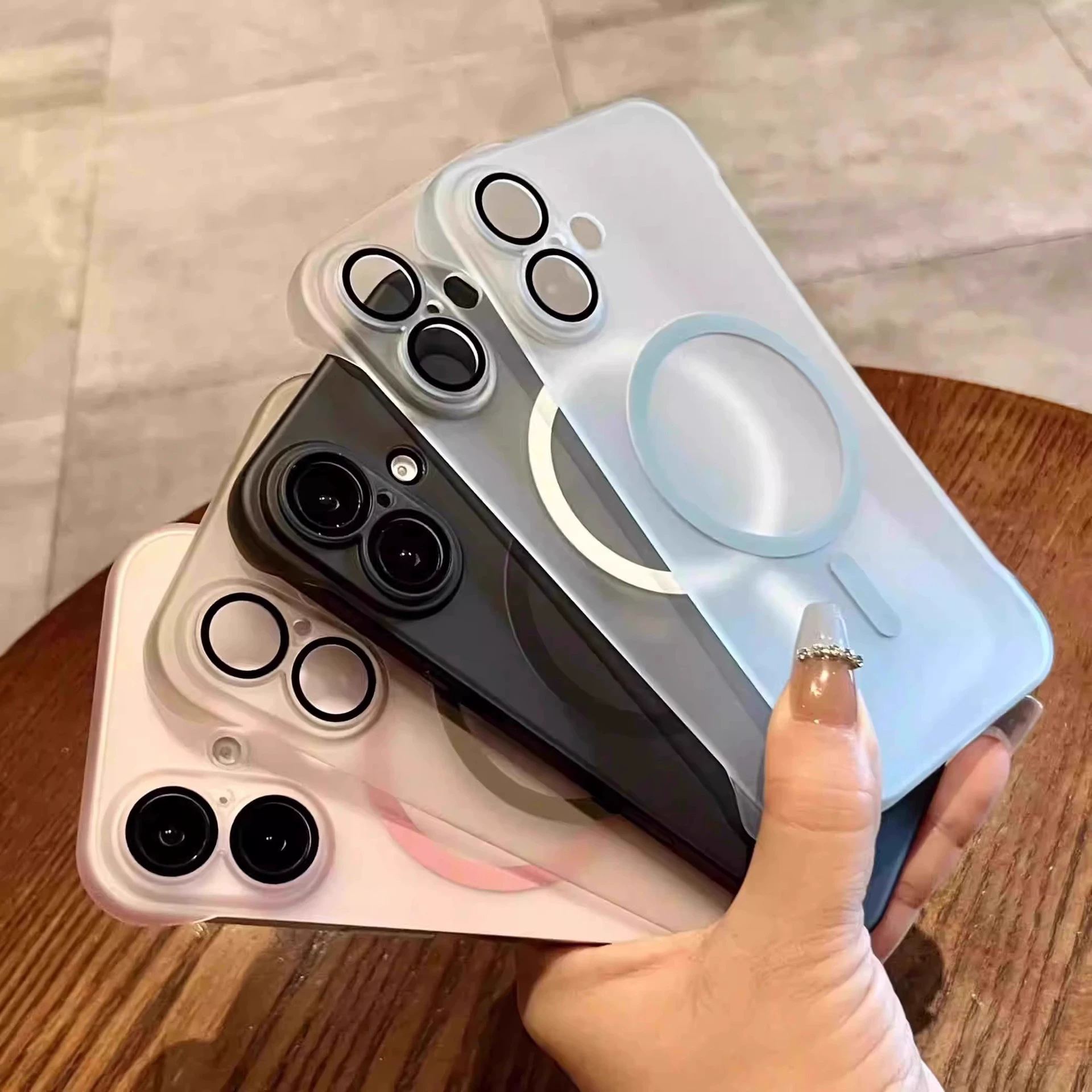 Яблоко, iPhone16, ультра-тонкий совместимый iPhone16 Pro, чехол для телефона, матовый объектив, 13