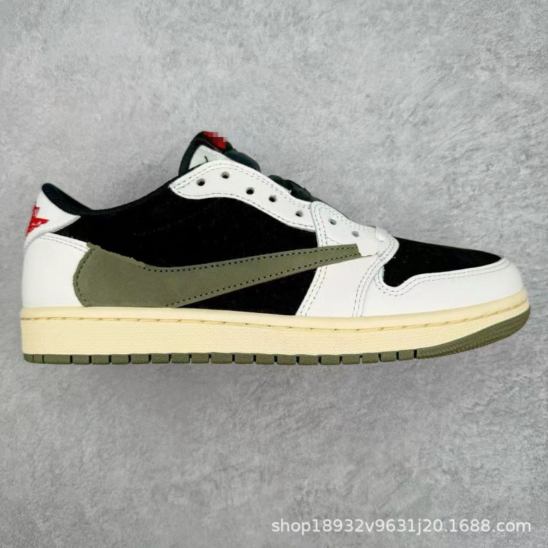 KAMATA 신발 순수 오리지널 첫 번째 레이어 AJ1LOW PUTIAN BARB 노란색 파란색 남성과 여성 JOE 1 하이 및 로우 뱅 2.0 번개 캐주얼 신발