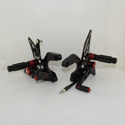 Applicable to Kawasaki Z900 2017-2023 modified motorcycle adjustable lifting pedal rear movement assembly (Motorcycle pedals) - black