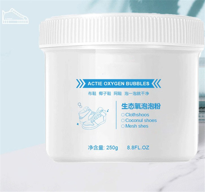 小白鞋一泡就白活性酶去污祛黄增白生态氧泡泡粉养护