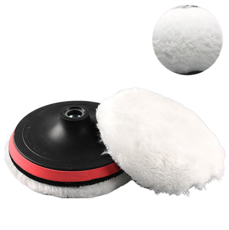 Flocado cepillado papel de lija autoadhesivo bandeja de la ventosa de gamuza Placa de molienda placa pegajosa disco de pulido eléctrico 1