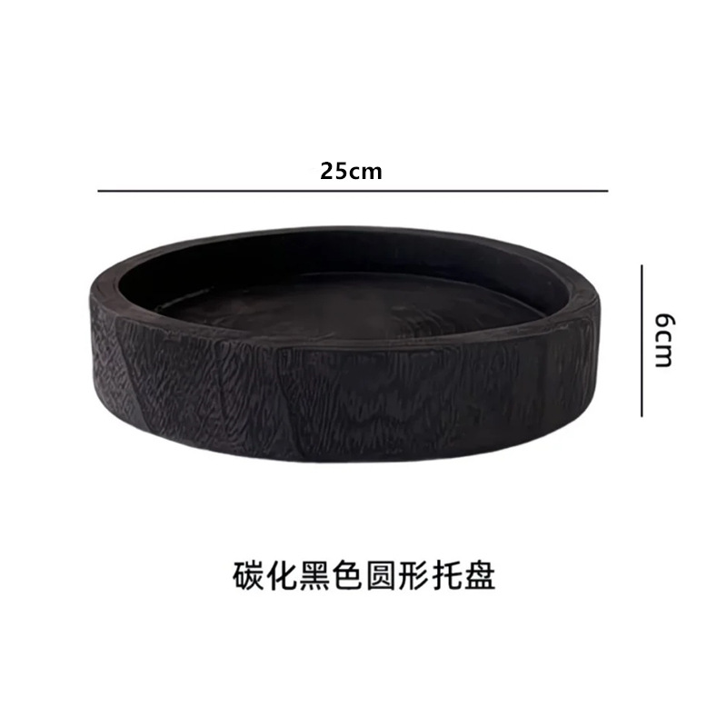 Ventas de la fábrica bandeja de madera hecha a mano decoración plato merienda plato de fruta B & B decoración de escritorio del hogar adornos