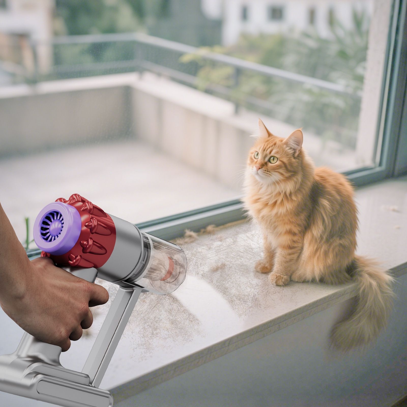 New cross-border car vacuum cleaner for home and car use, four-in-one multifunctional high-power handheld vacuum cleaner, portable