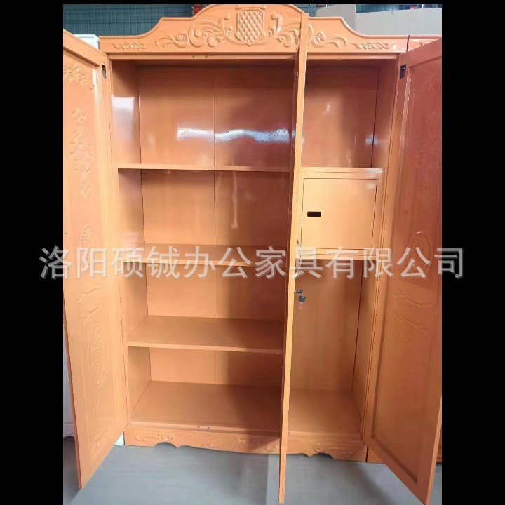 Armario de acero prensado para comercio exterior, armario de acero grabado, armario de hierro, armario para guardar ropa de cama, armario de almacenamiento con diseños impresos, más adecuado para uso doméstico. image 15
