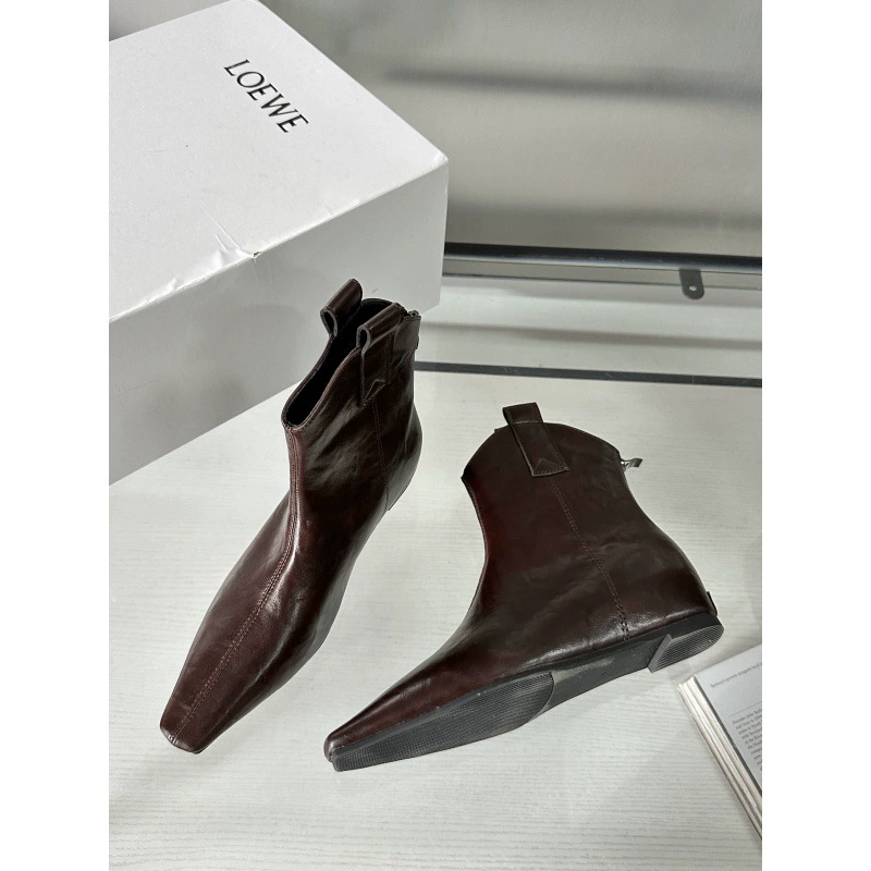 2024 осень новая маленькая квадратная голова высокая сапоги