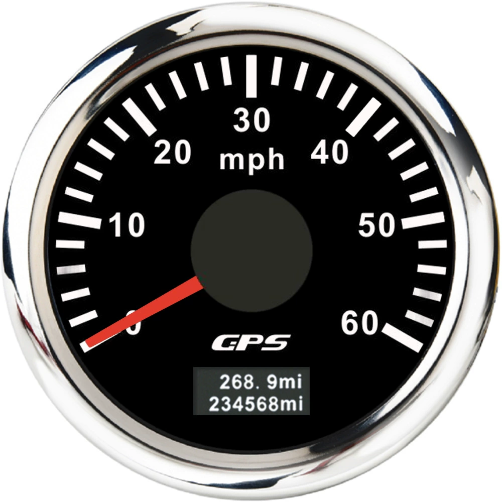 52мм указатель GPS спид терминал Mileter Mileter Mileter 0-30/60/80/120/200MPH Цветная подсветка часы