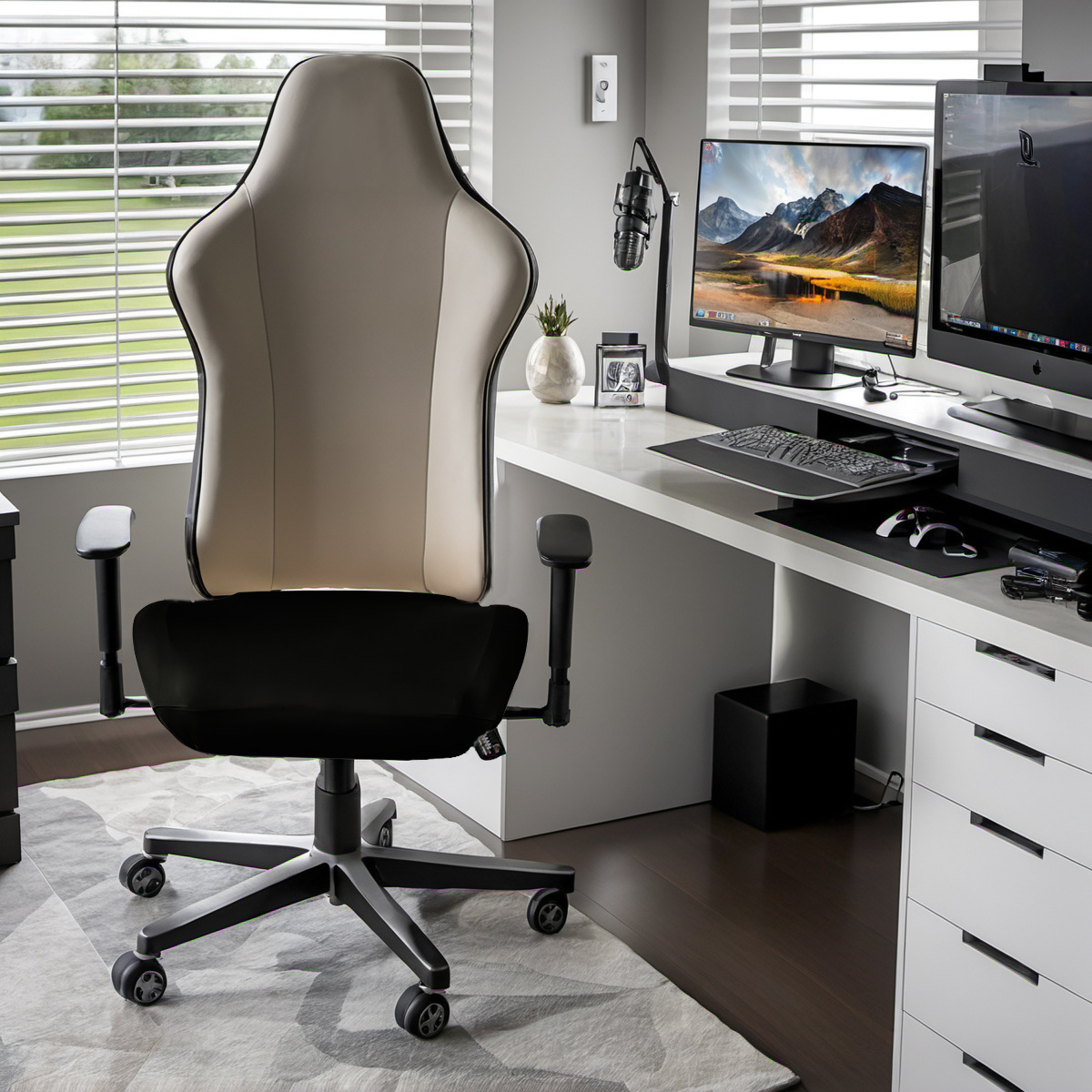 Funda de silla gamer de seda de leche elástica transfronteriza de Amazon MC, funda de silla gamer a prueba de polvo para cibercafés, fabricante mayorista