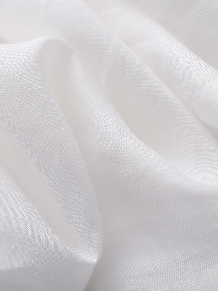 Đầm maxi nữ dáng suông không tay chất liệu tencel phối ren jacquard thêu họa tiết — màu trắng