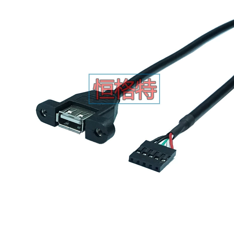 USB-линия USB-разъем линия материнская плата расширение линия 5P на USB материнская плата с ушком DuPont линия 30см-1.5 метров заводская продажа