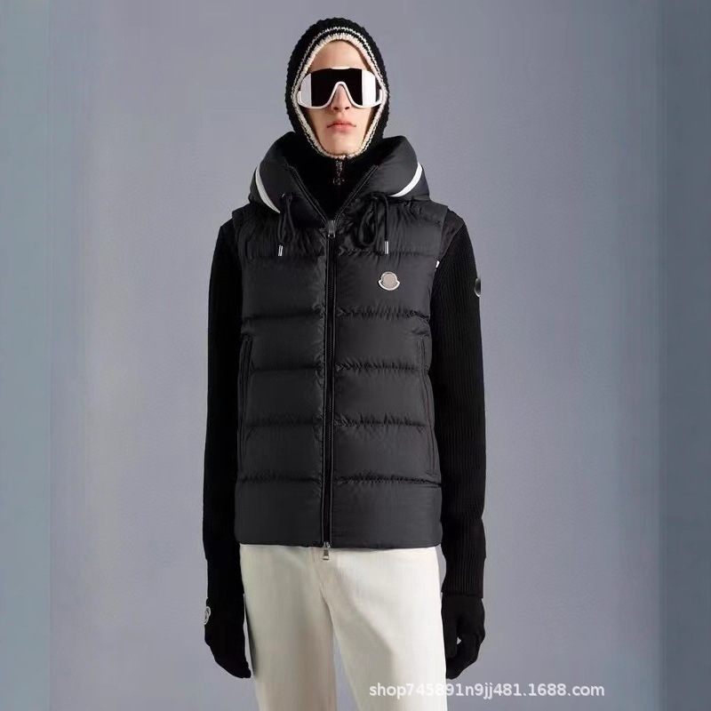 Autumn and Winter New Hooded Letter down Vest Fashion High-End Unisex down Jacket Coat