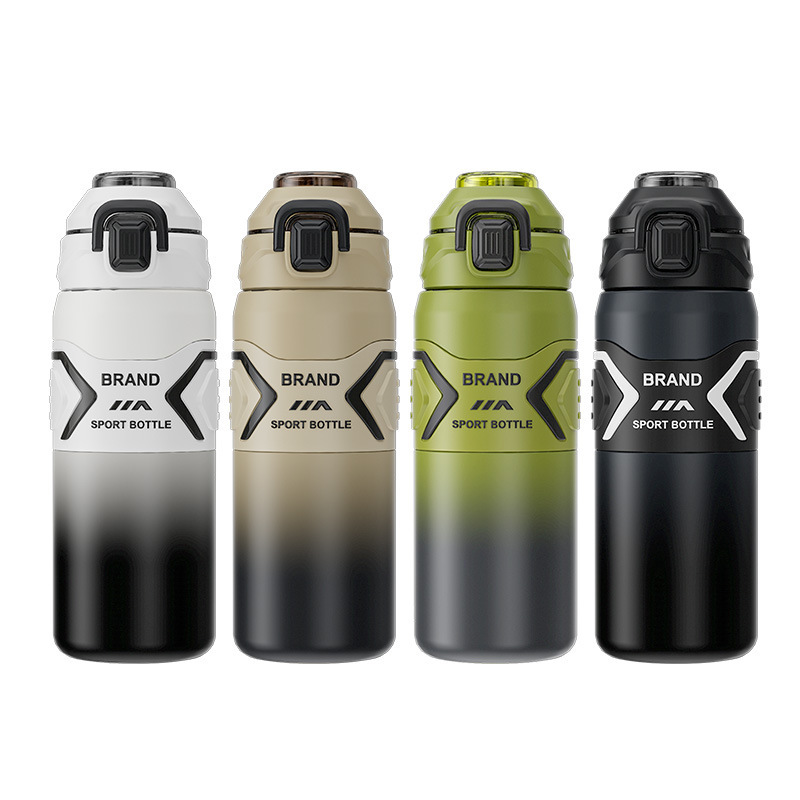 Taza de aislamiento de acero inoxidable de gran capacidad de alto valor facial para hombres y mujeres estudiantes al aire libre deportivos convenientes taza de agua al vacío aislamiento de calor aislamiento de frío