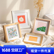 手工diy学生绘画作品集展示框 现代简约油画棒像架框相框摆台挂墙