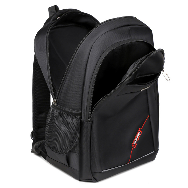 Bolso de computadora de viaje de negocios para hombres de nuevo estilo transfronterizo, mochila de gran capacidad de viaje para estudiantes universitarios, mochila simple y ligera