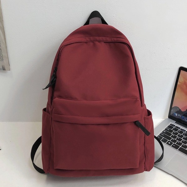 Mochila japonesa para chicas retro color sólido mochila universitaria de alta capacidad mochila para niños