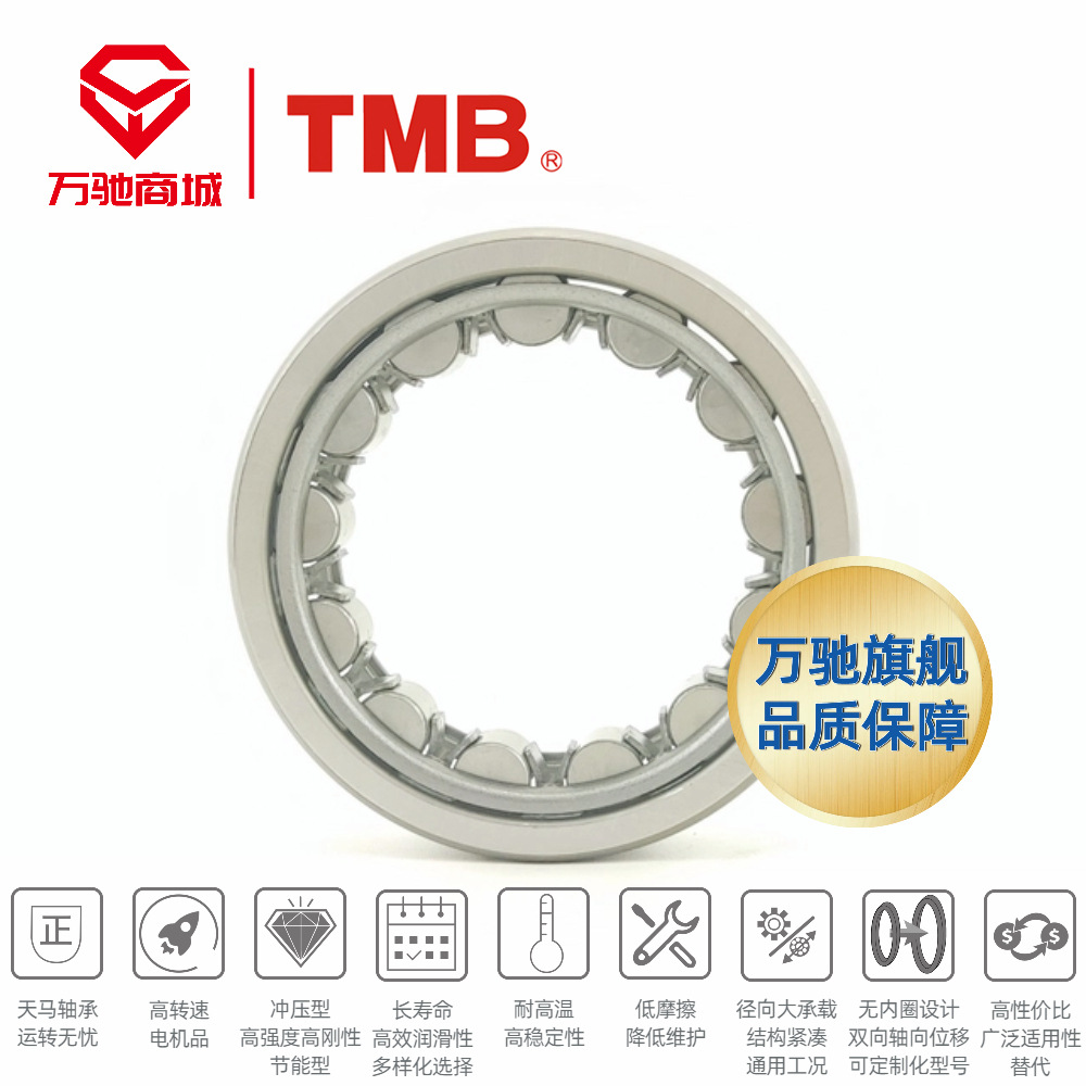 TMB/天马精工 RNU207 高精度圆柱滚子轴承通用轴承EW/ECJ