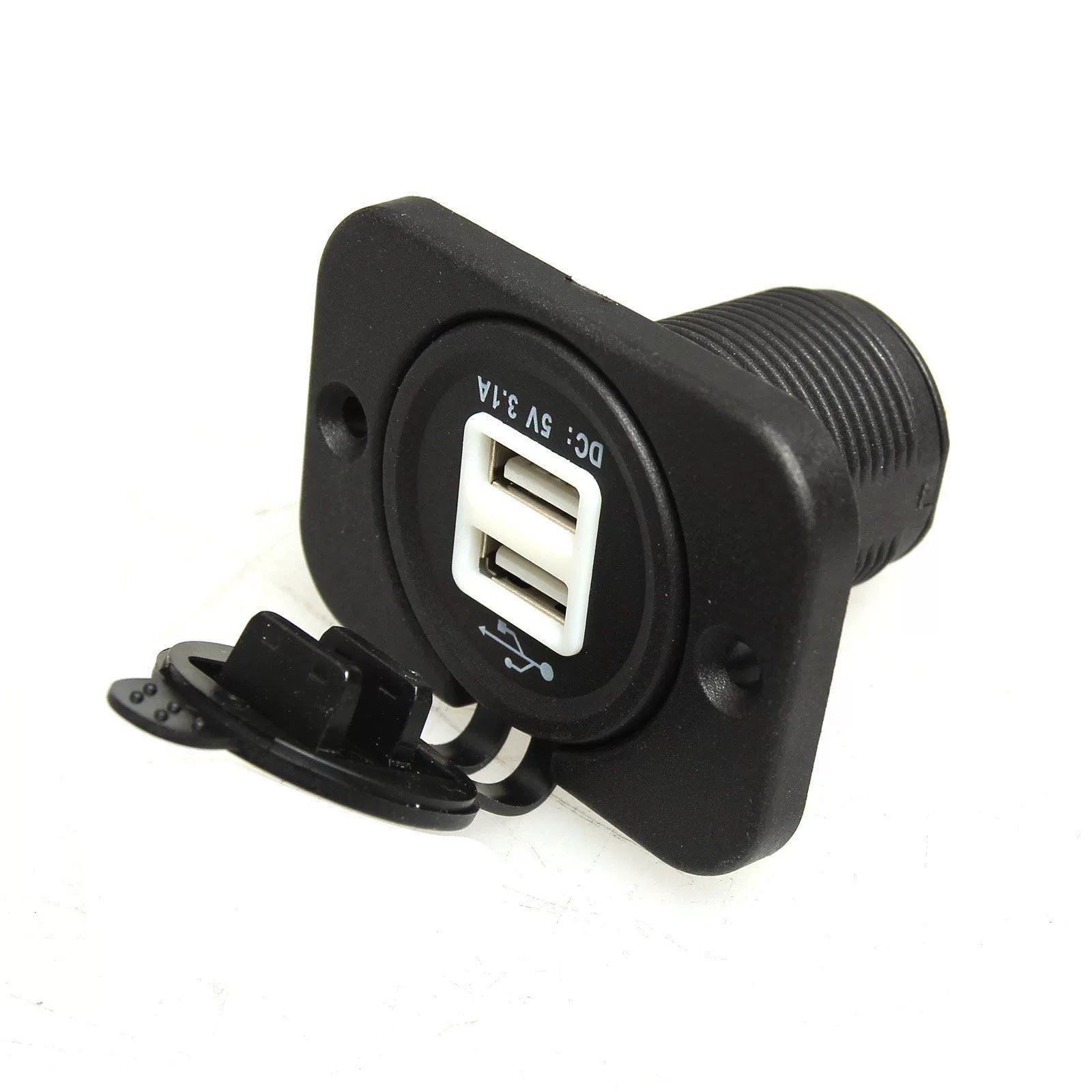 Мотоцикл автомобильная модернизация двойная USB зарядка 5В 3.1А с фиксированной панелью проводки прямые продажи производителя