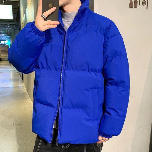 High-Quality Thick Cotton Coat for Men and Women, Unisex, Korean Style, Hong Kong Wind, Loose and Versatile, Baguette Coat