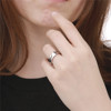 Glossy line ring stainless steel for beloved, European style, simple and elegant design