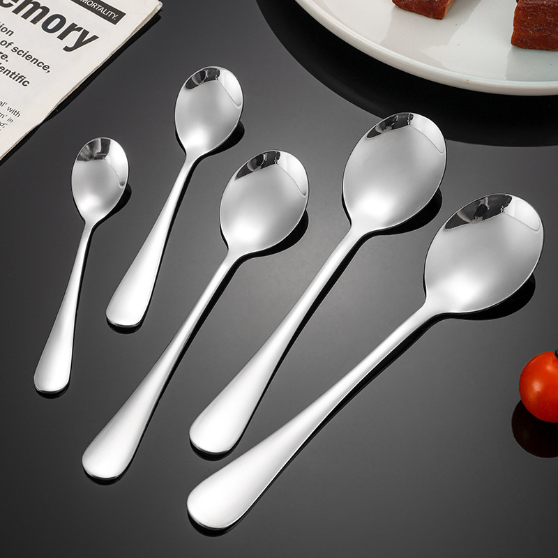 304ステンレスナイフフォークスプーン洋食ステーキ食器セット家庭用クリエイティブデザート長柄スプーンクロスボーダー卸売り|undefined