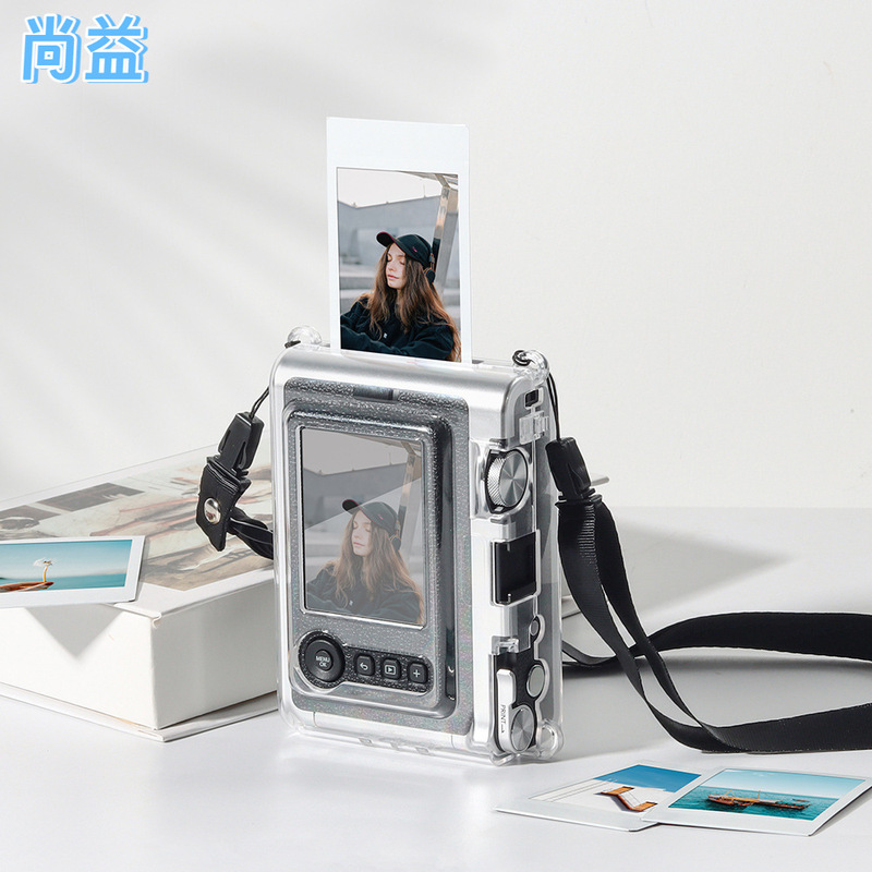 Polaroid Instax Mini Evo Special Transparent Crystal Shell Anti-Collision Pc Crystal Shell Protective Cover with Rope