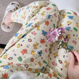 Cloud Cotton Walking Pants Cartoon Light Year Pajamas Women's Spring and Autumn Home Loose Summer Air-Conditioned Long Casual Pants Can Be Worn Outside