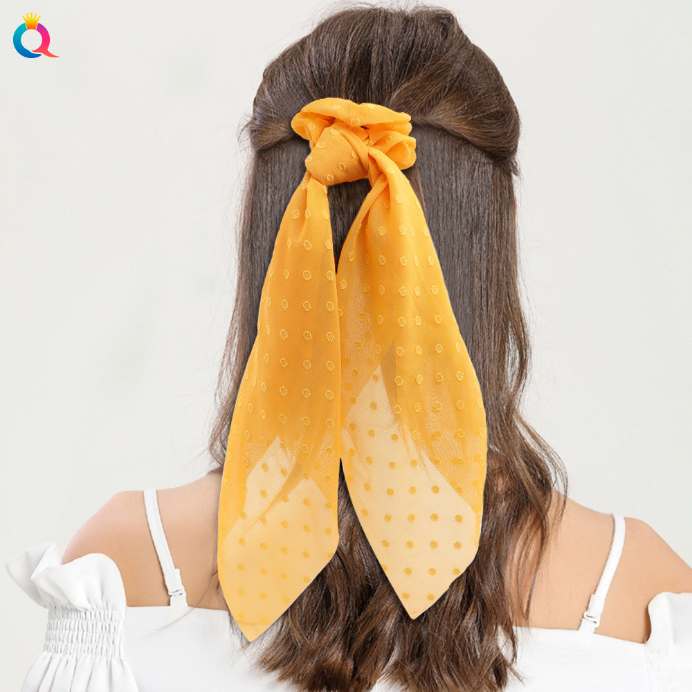 Fashion Polka Dots Cloth Printing Hair Tie 1 Piece display picture 4