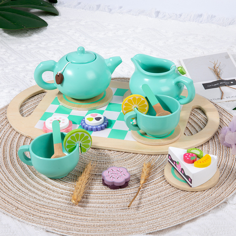 Juego de té verde