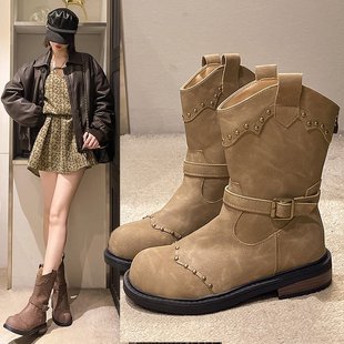 Selfie Pictures Have Been Shipped in Bulk, Brown, Brown, Velvet, Khaki, Velvet, Khaki Adult Tassel Boots, Ready for Men, Ethnic
