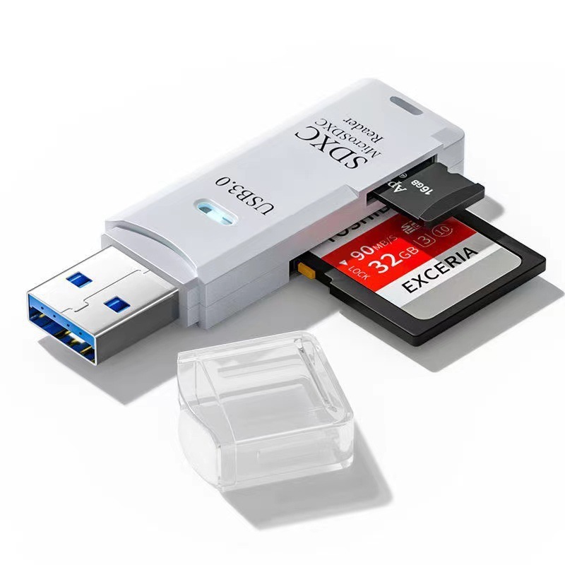 读卡器usb3.0高速多功能多合一sd内存卡tf转换器车载通相机读卡器|undefined