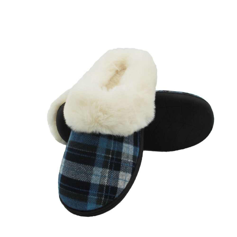 Unisex Casual Plaid Round Toe Cotton Slippers display picture 14