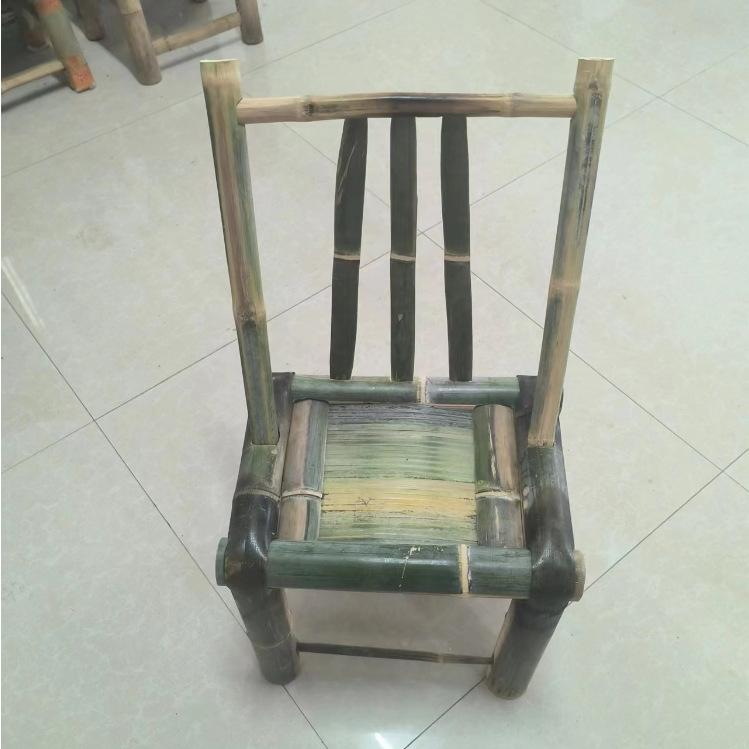 양뿔 대나무 의자 앉은 키 35cm